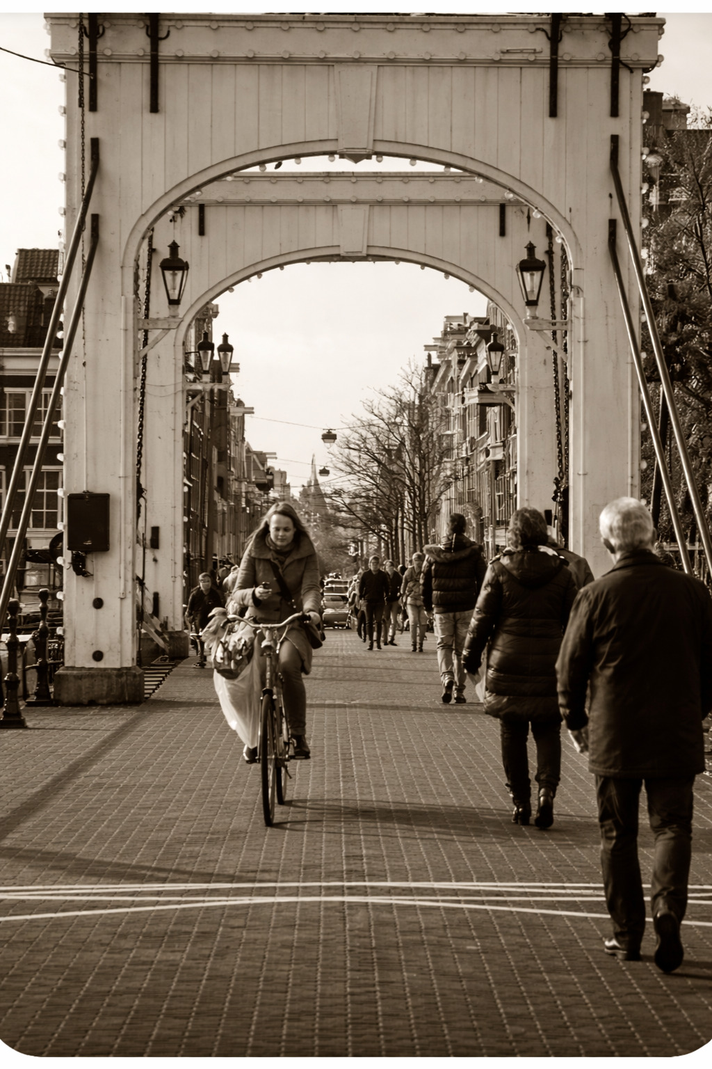 The bridge was built to move — not just people, but water traffic.